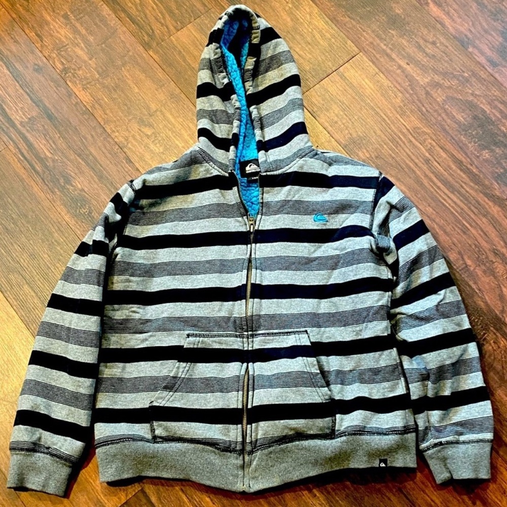 Quiksilver Boy’s Fleece-Lined Hooded Jacket